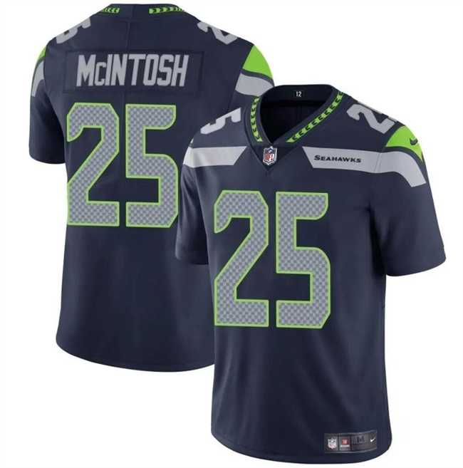 Men & Women & Youth Seattle Seahawks #25 Kenny McIntosh Navy Vapor Limited Football Stitched Jersey